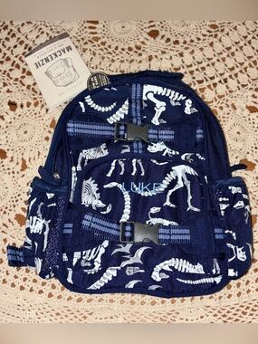 NWT Pottery Barn Personalized "LUKE" Kids Glow in the Dark Dinosaur Backpack